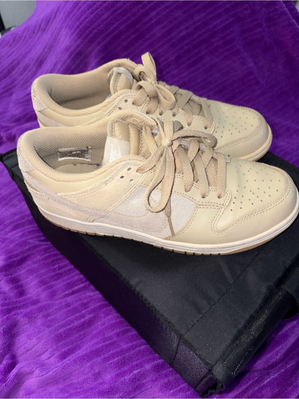 Women's Nike Beige Low-Top